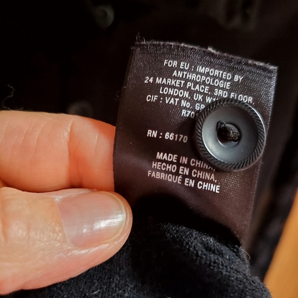 Sparrow by Anthropologie Black Round Neck Lace Sleeve Sweater size XS - Picture 7 of 8